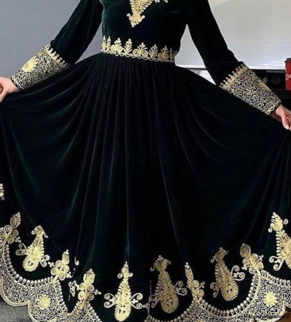 مدل لباس گاج مخمل افغانی