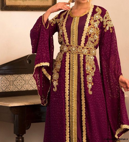 مدل لباس عربی پولکی
