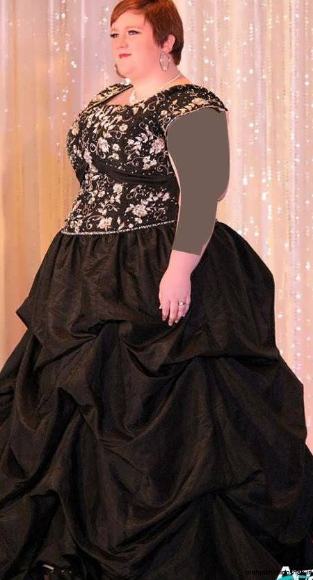 مدل لباس مجلسی شیک زنانه چاق