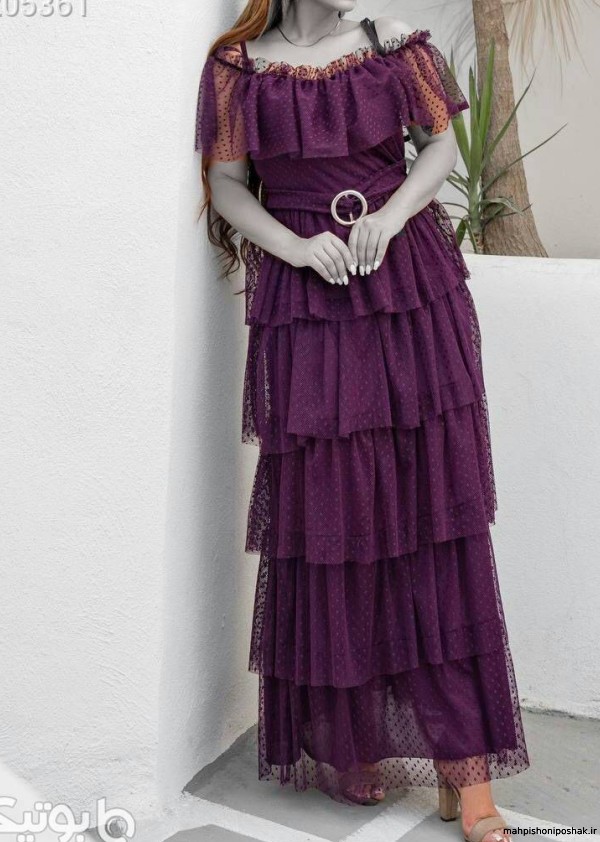 مدل لباس دخترانه با پارچه خالدار