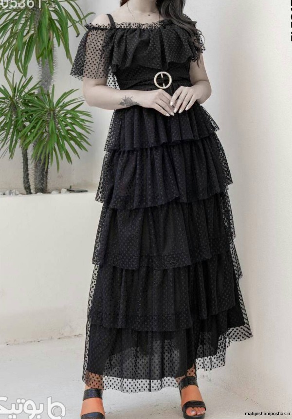 مدل لباس دخترانه با پارچه خالدار
