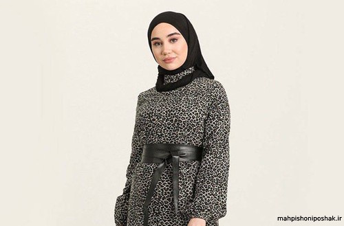 مدل لباس عربی بلند با حجاب