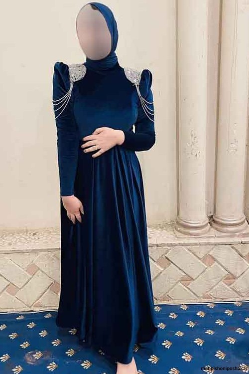 مدل لباس مخمل حجابی
